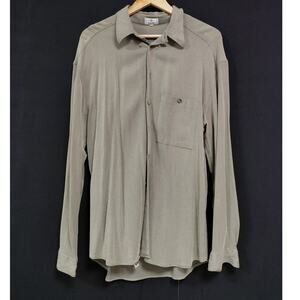 Zanella Made in Italy Long Sleeve Shirt Solid Collared Men Size XL